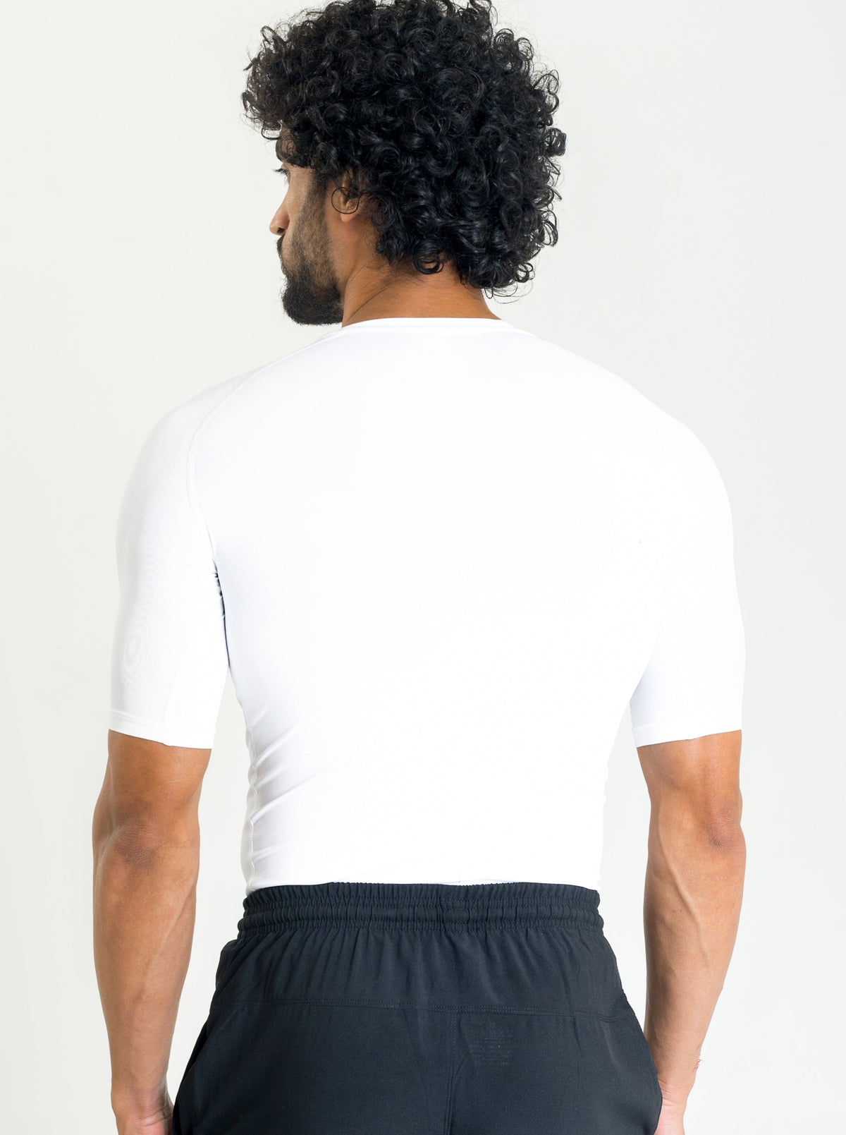 WHITE HALF SLEEVE COMPRESSION