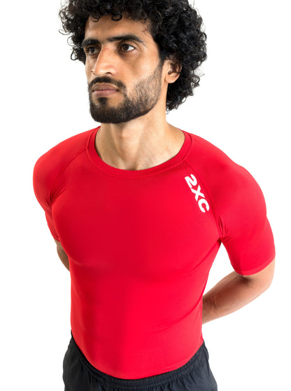 RED HALF SLEEVE COMPRESSION