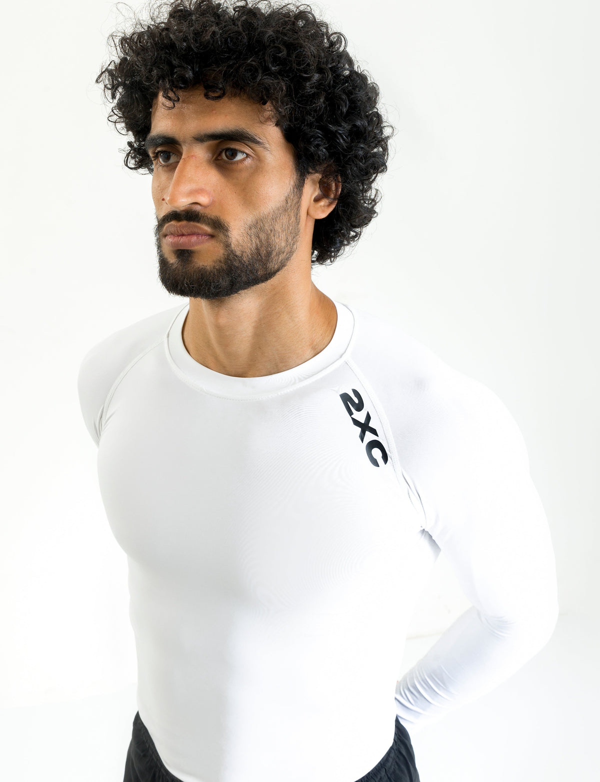 WHITE FULL SLEEVE COMPRESSION