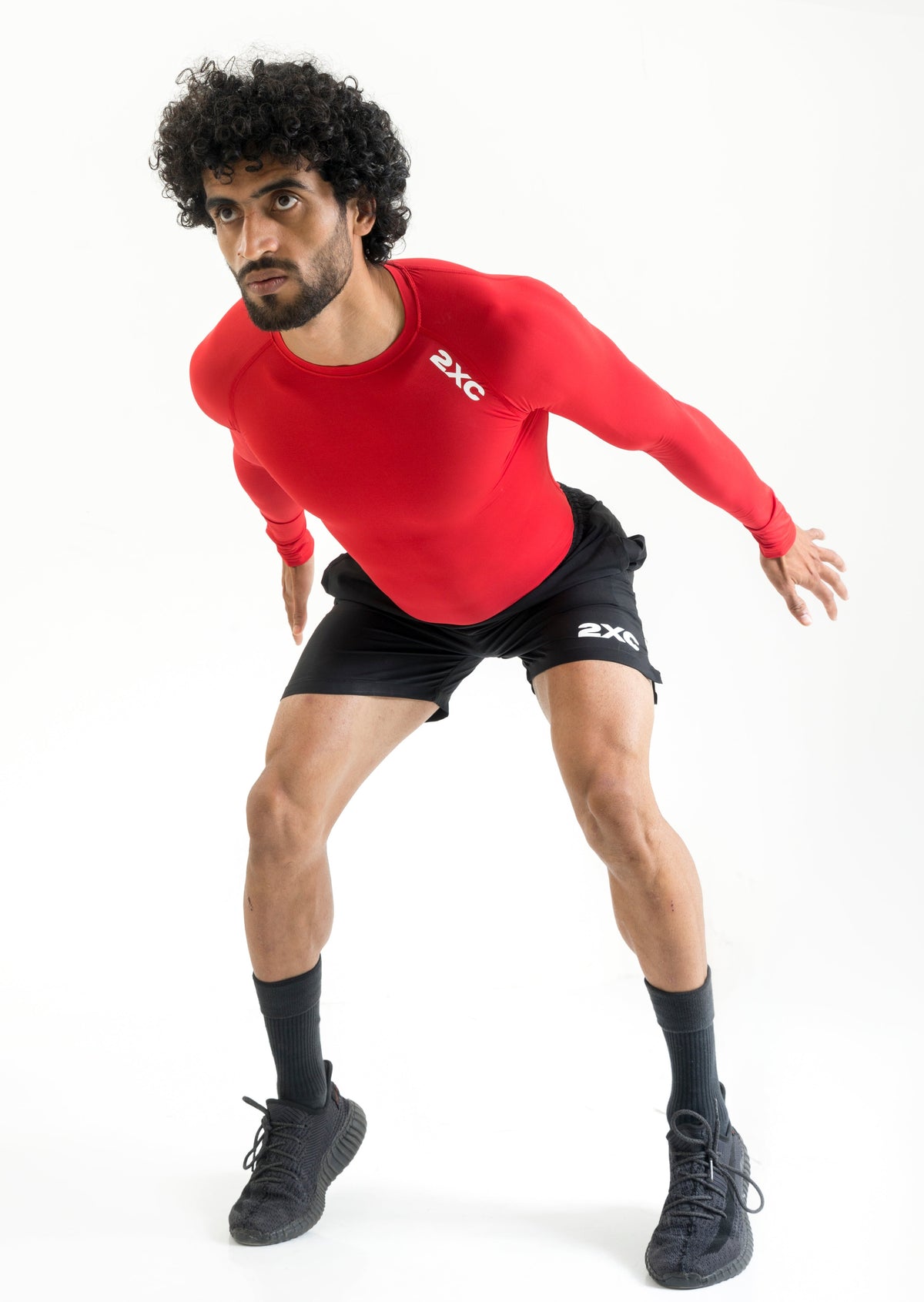 RED FULL SLEEVE COMPRESSION