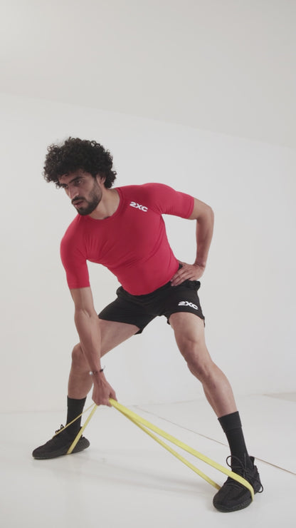 RED HALF SLEEVE COMPRESSION