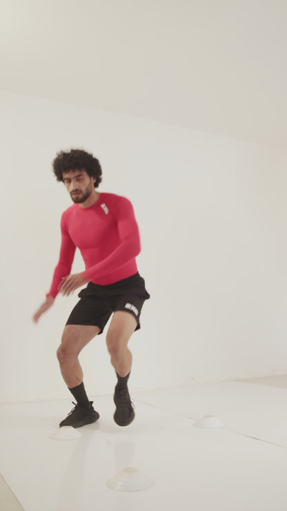 RED FULL SLEEVE COMPRESSION