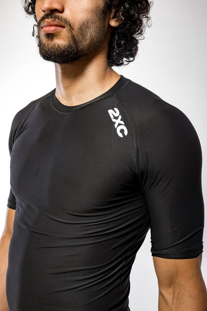 BLACK HALF SLEEVE COMPRESSION